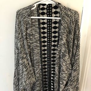 Black and grey cardigan